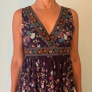 Embroidered-look summer dress